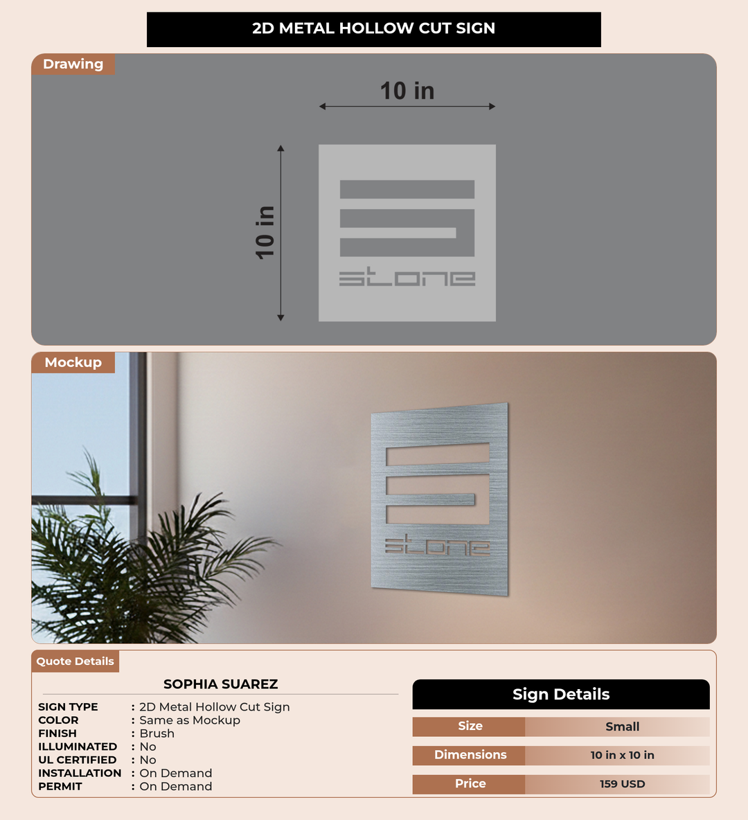 CUSTOM MOCKUP SIGN FOR Sophia Suarez