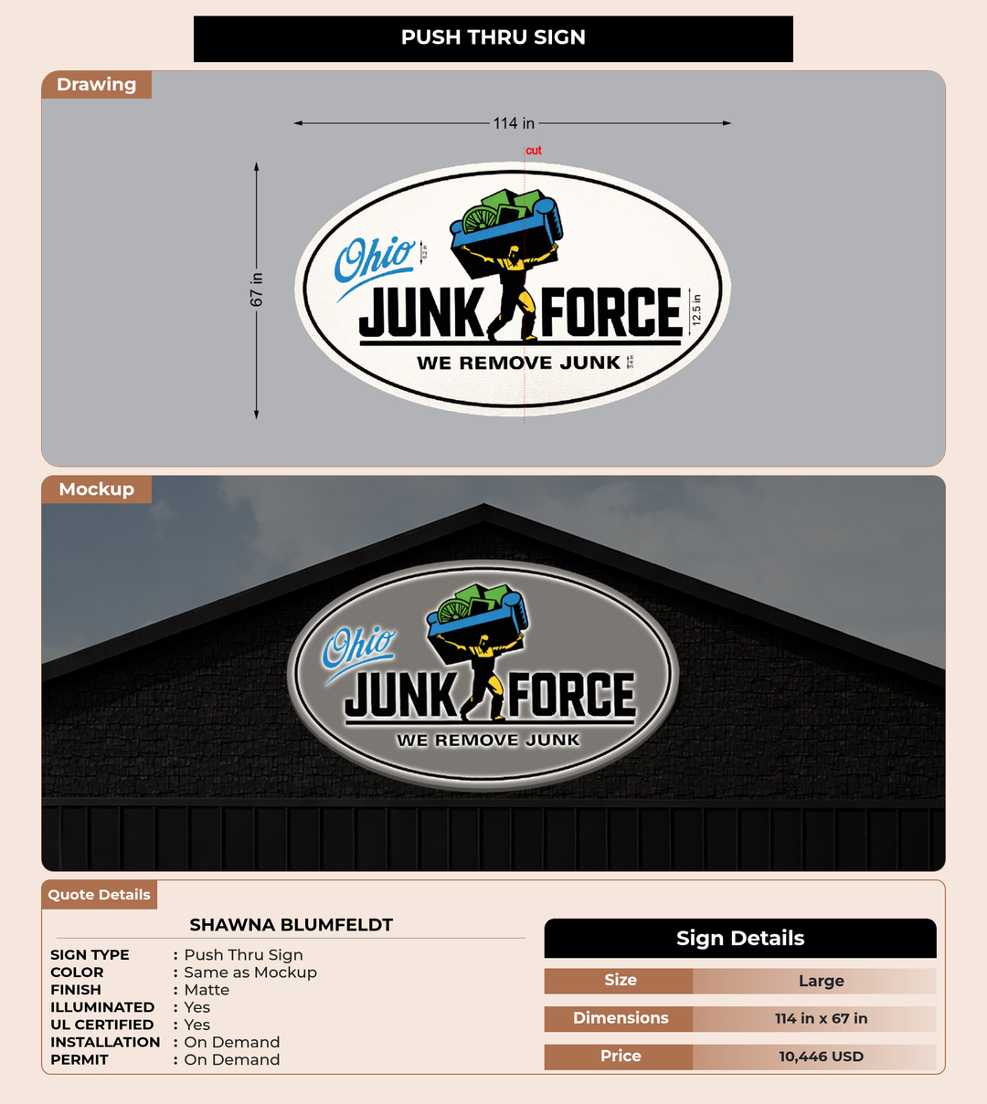 CUSTOM MOCKUP SIGN FOR Shawna Blumfeldt