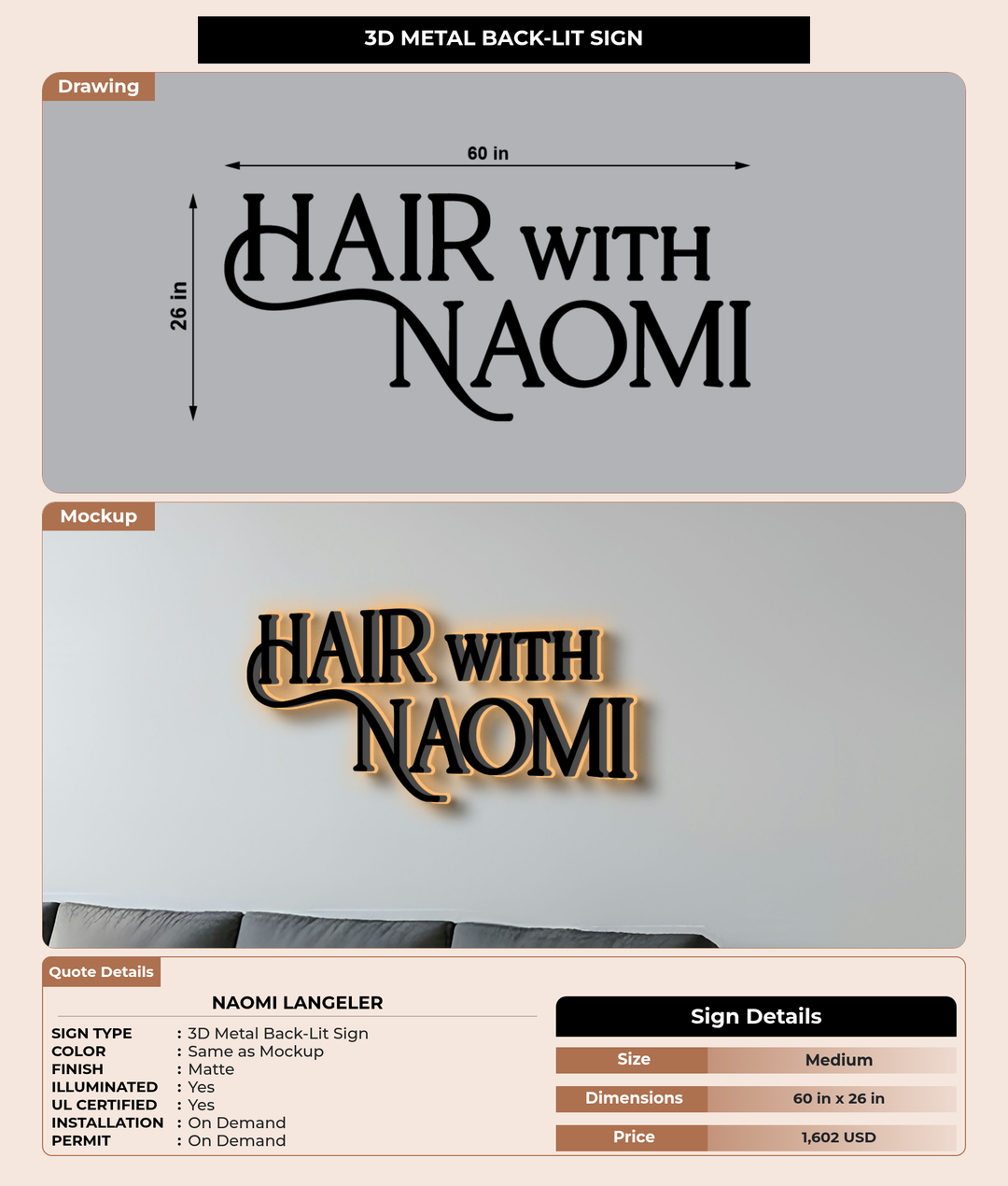 CUSTOM MOCKUP SIGN FOR naomi langeler
