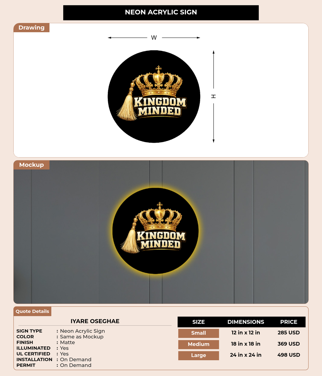 CUSTOM MOCKUP SIGN FOR Iyare Oseghae