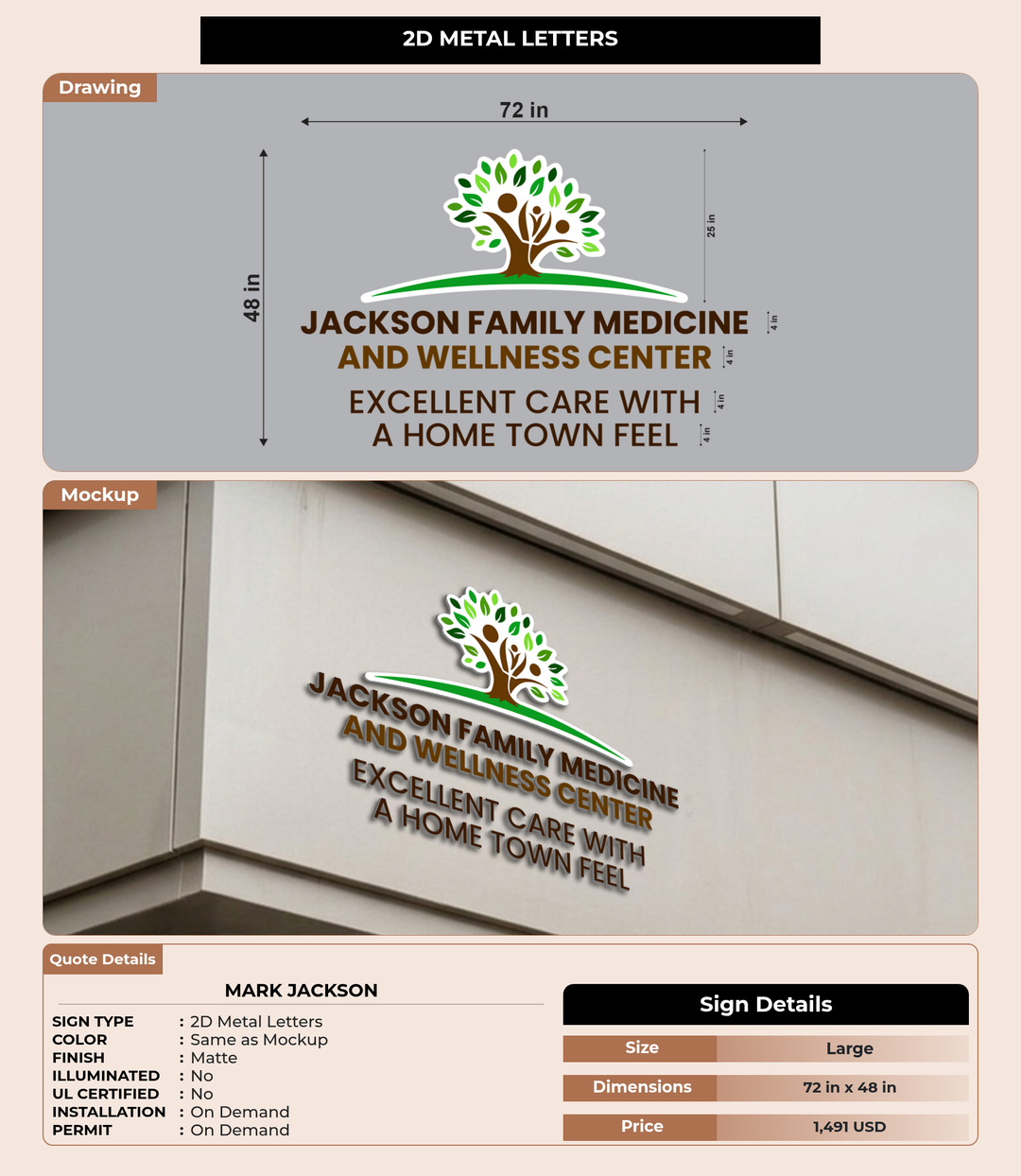 CUSTOM MOCKUP SIGN FOR Mark Jackson