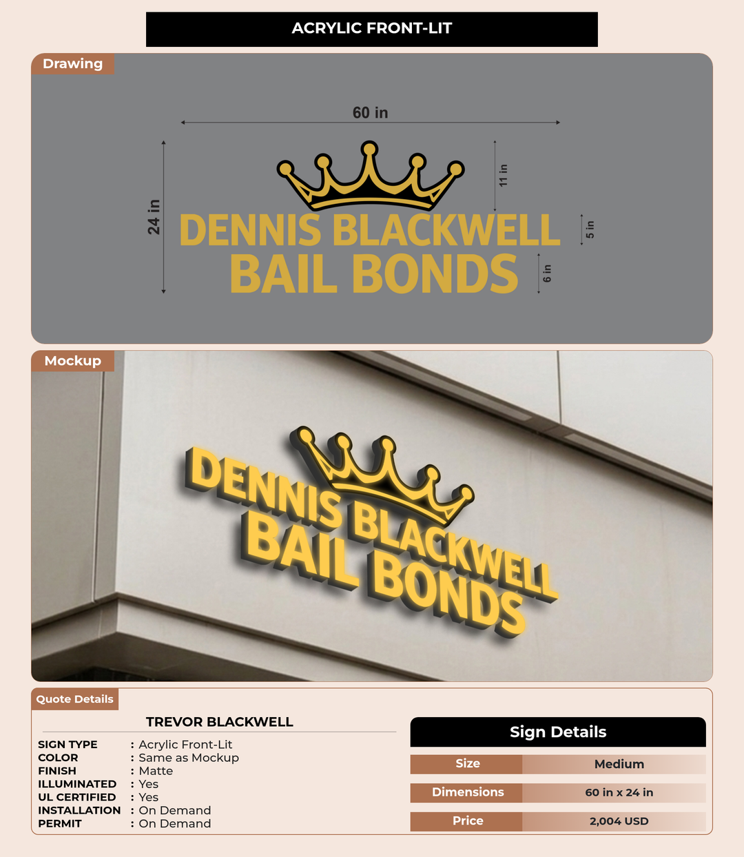 CUSTOM MOCKUP SIGN FOR Trevor Blackwell