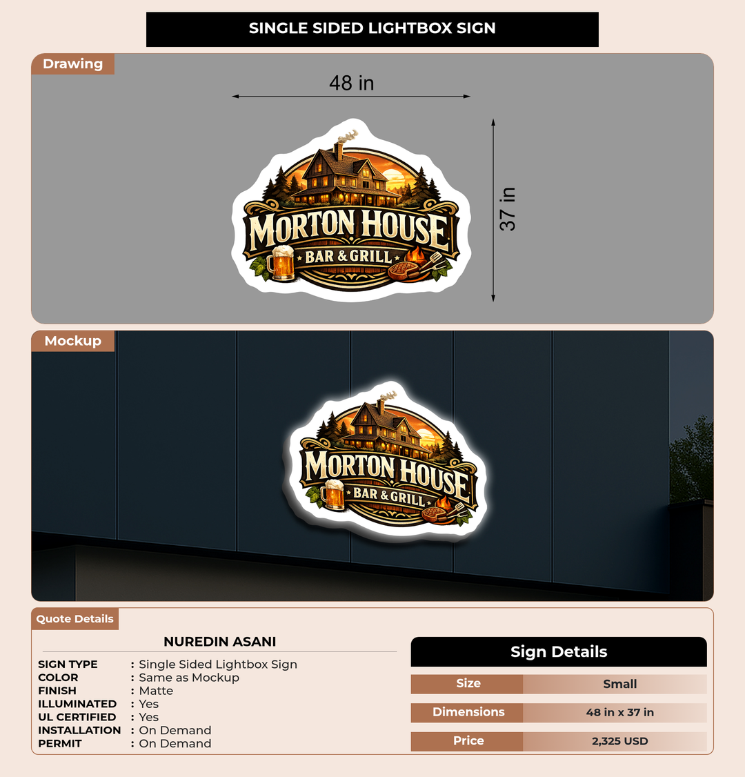 CUSTOM MOCKUP SIGN FOR Nuredin Asani