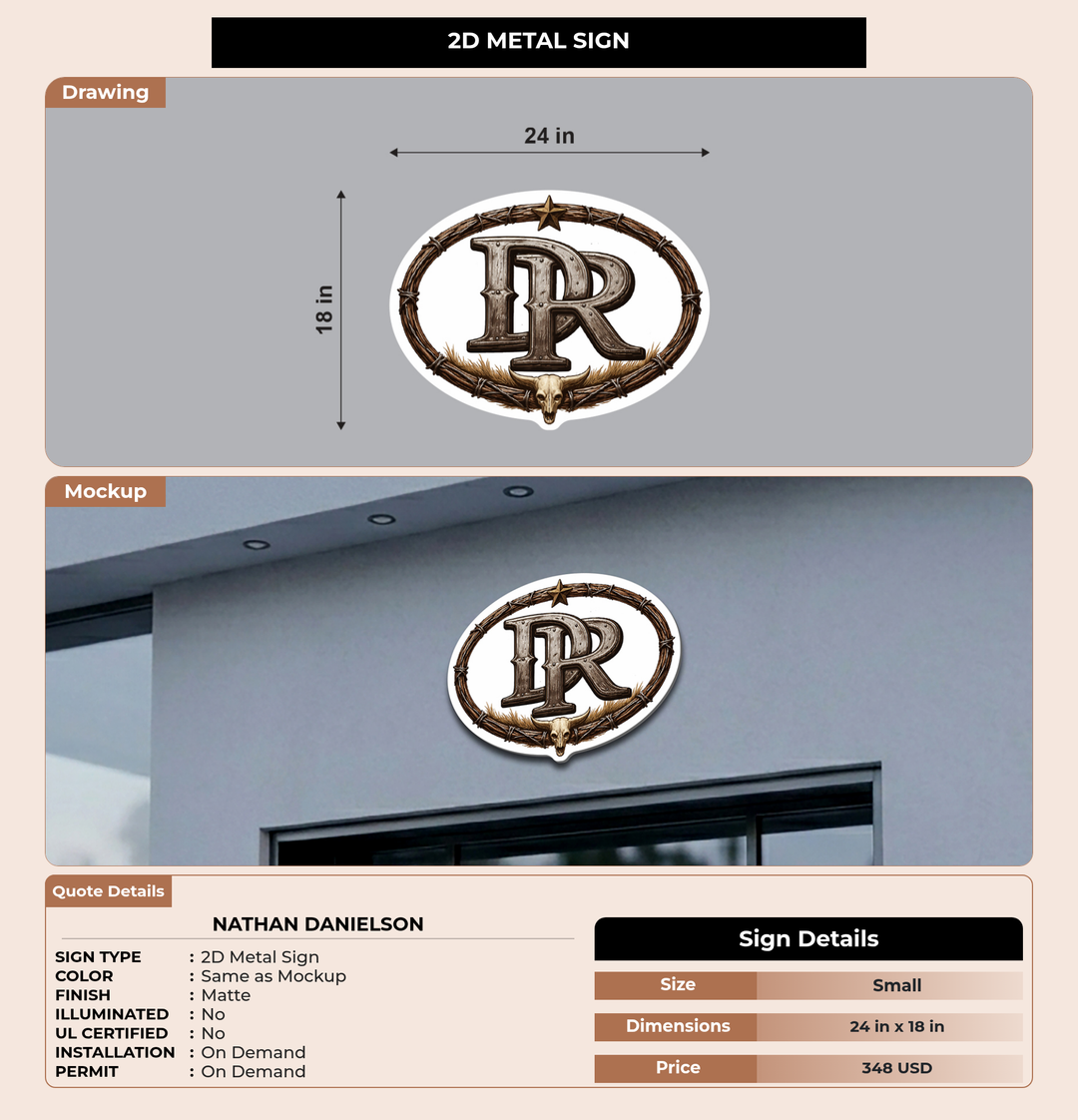 CUSTOM MOCKUP SIGN FOR nathan danielson