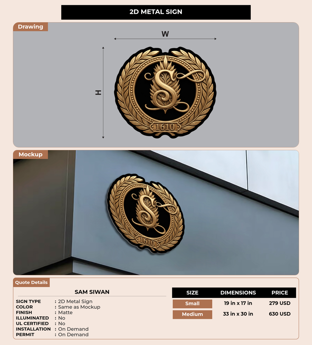 CUSTOM MOCKUP SIGN FOR Sam Siwan