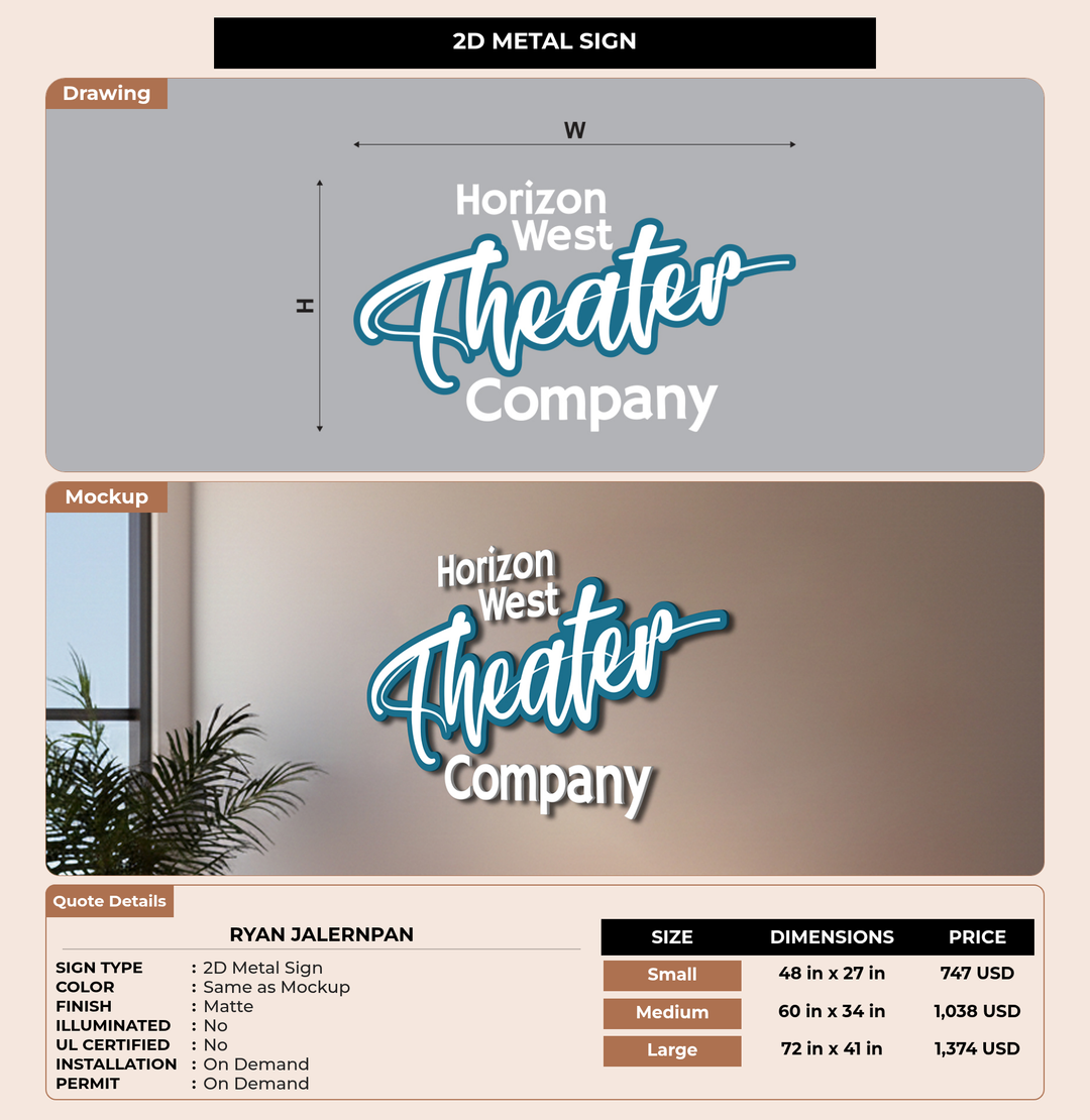 CUSTOM MOCKUP SIGN FOR Ryan Jalernpan