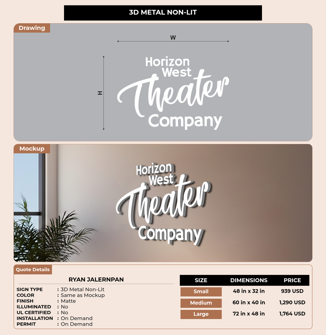 CUSTOM MOCKUP SIGN FOR Ryan Jalernpan