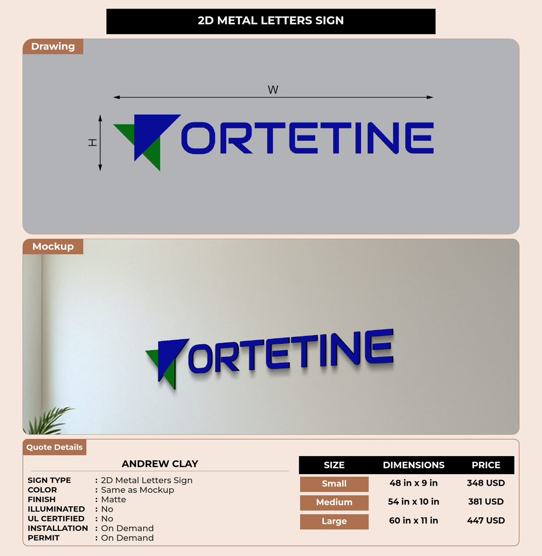 CUSTOM MOCKUP SIGN FOR Andrew Clay
