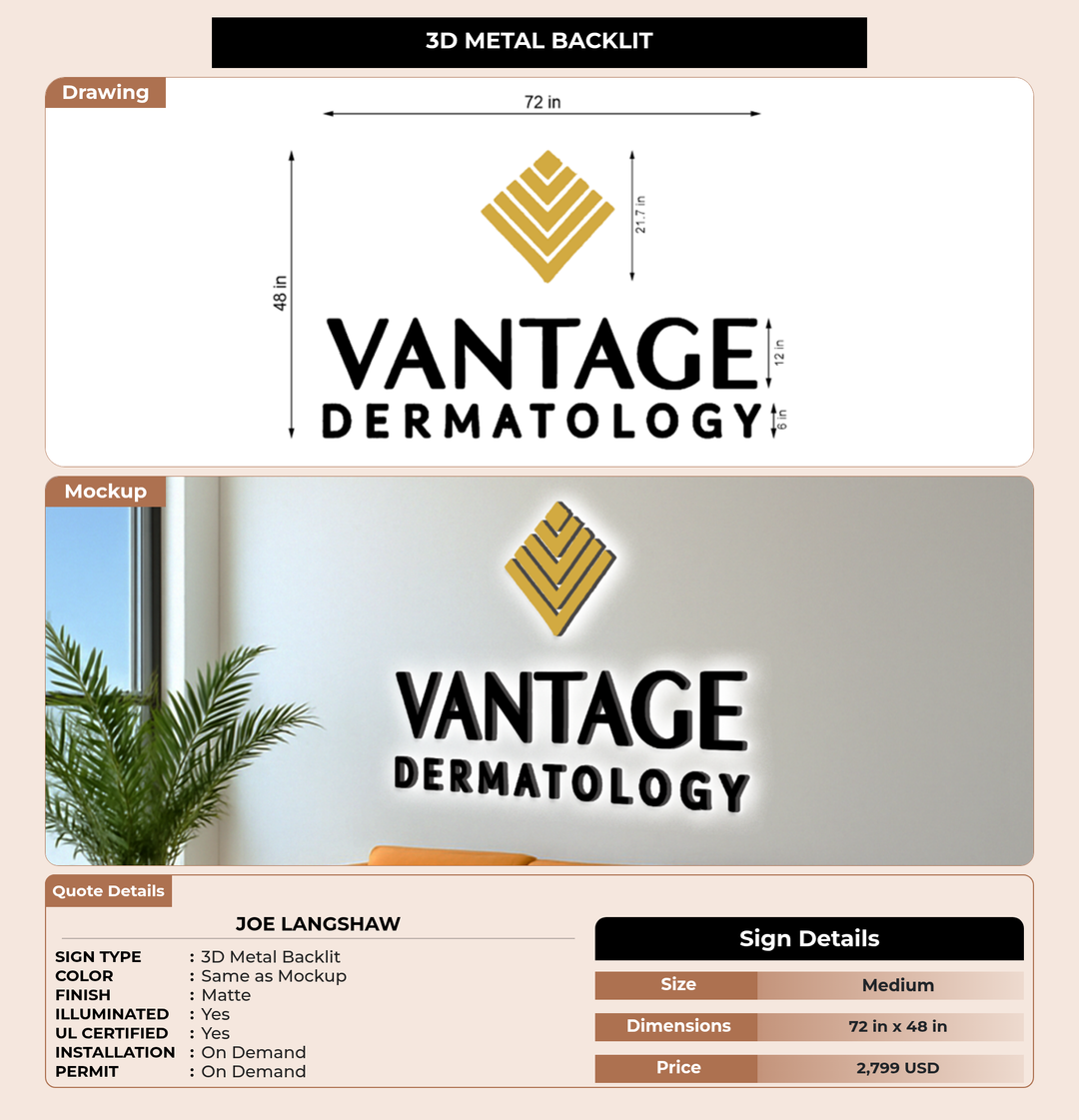 CUSTOM MOCKUP SIGN FOR Joe Langshaw