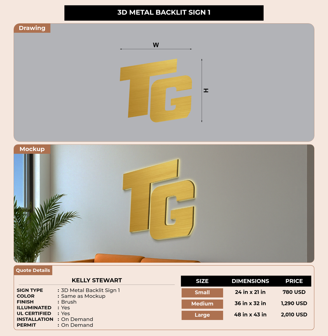 CUSTOM MOCKUP SIGN FOR Kelly Stewart