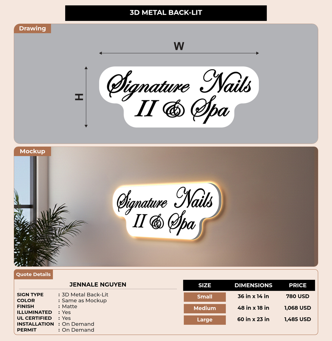 CUSTOM MOCKUP SIGN FOR Jennale Nguyen