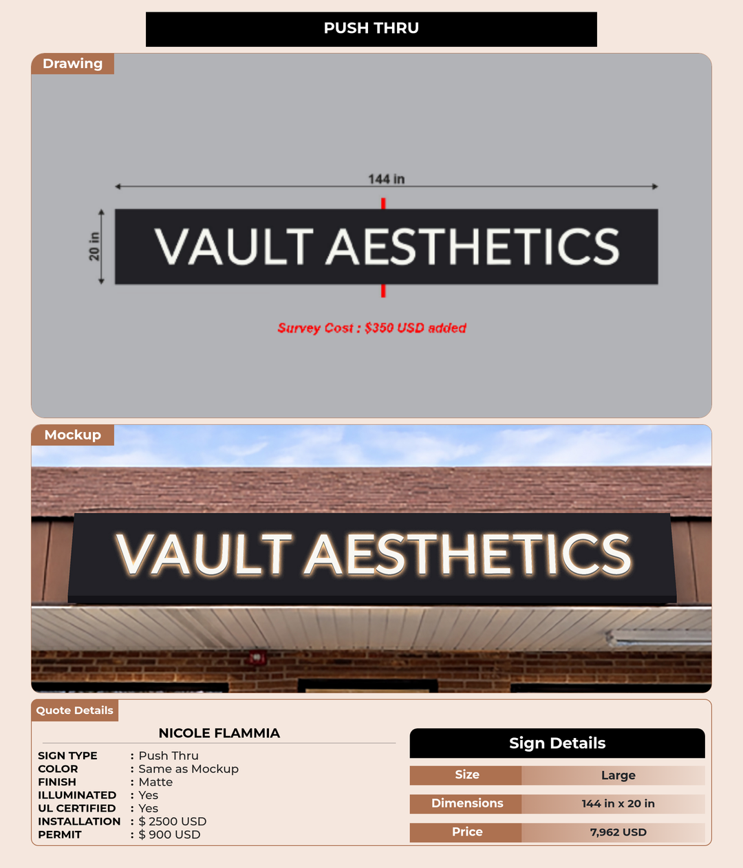 CUSTOM MOCKUP SIGN FOR Nicole Flammia