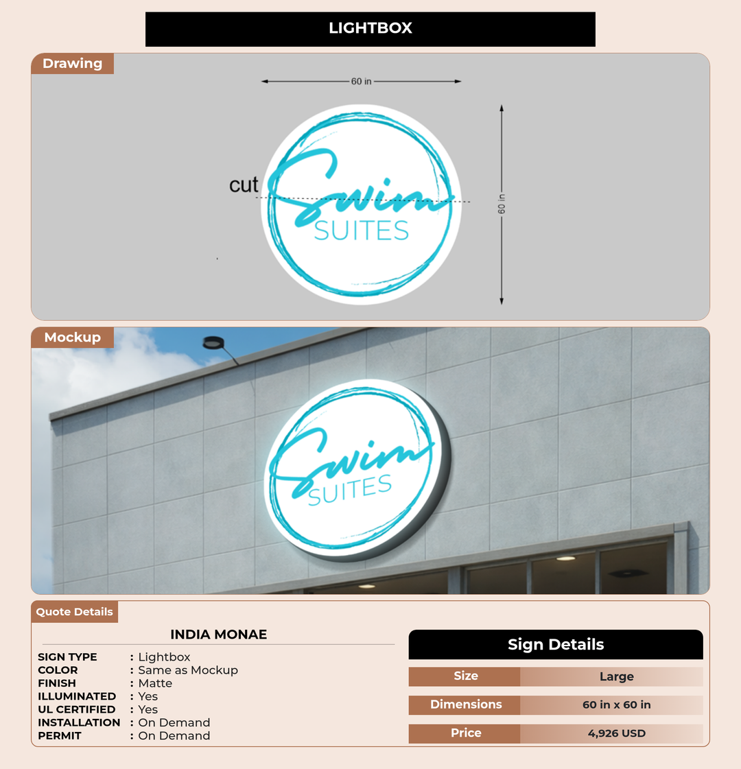 CUSTOM MOCKUP SIGN FOR India Monae