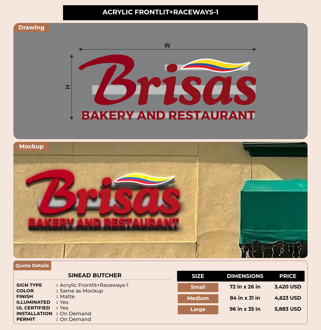 CUSTOM MOCKUP SIGN FOR Sinead Butcher