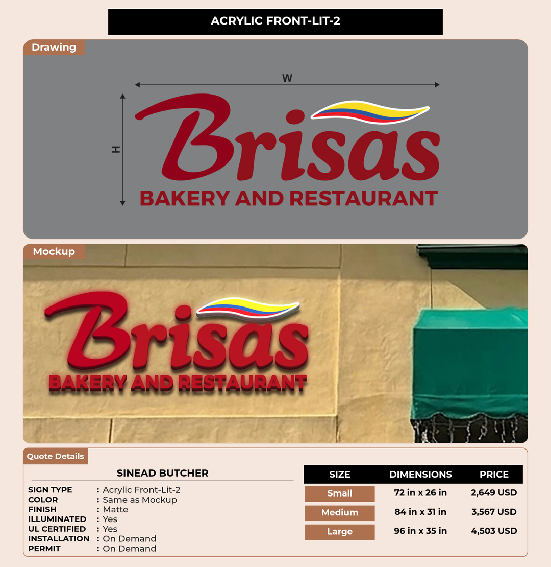 CUSTOM MOCKUP SIGN FOR Sinead Butcher
