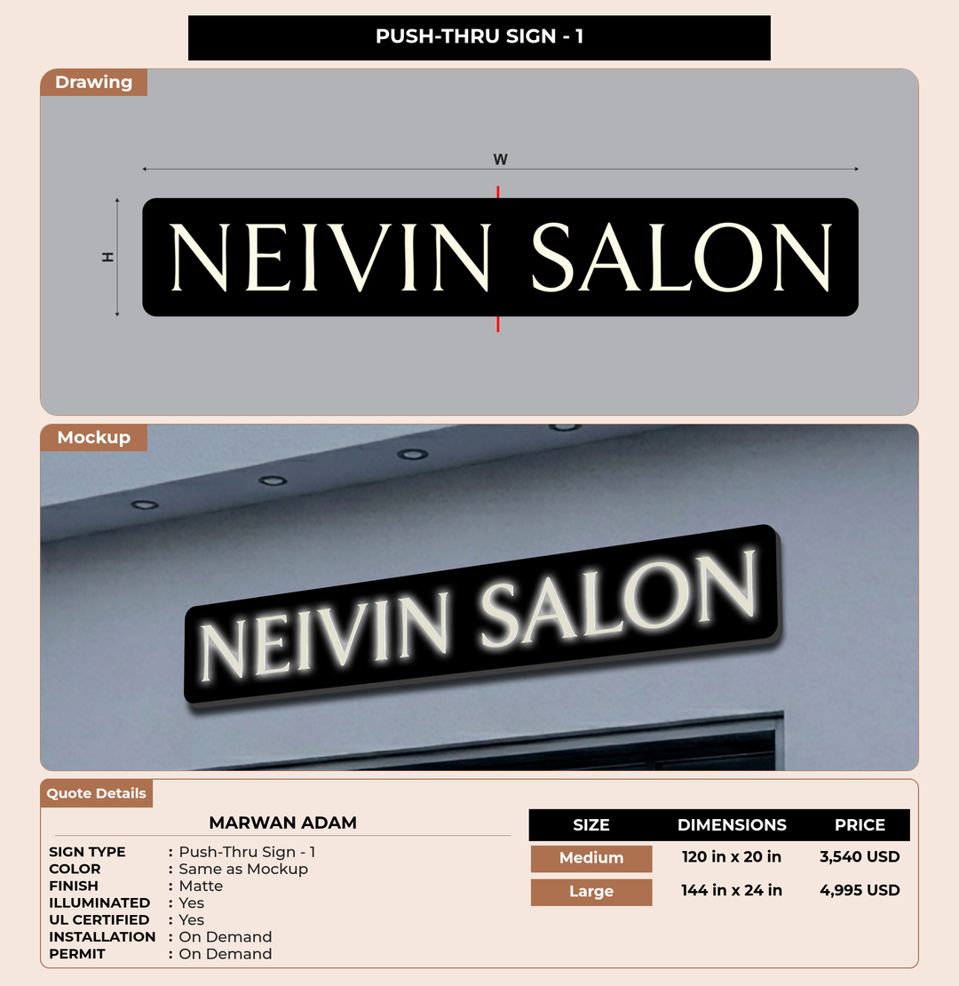 CUSTOM MOCKUP SIGN FOR Marwan Adam
