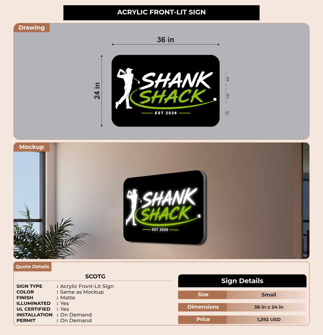 CUSTOM MOCKUP SIGN FOR Scotg