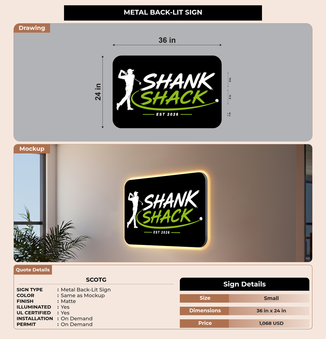 CUSTOM MOCKUP SIGN FOR Scotg