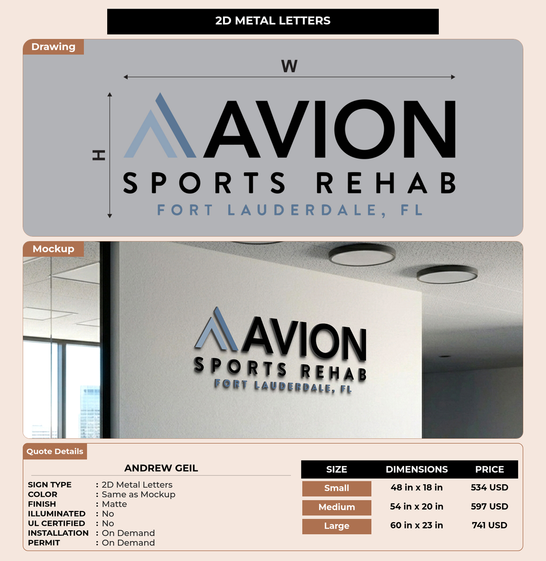 CUSTOM MOCKUP SIGN FOR ANDREW GEIL