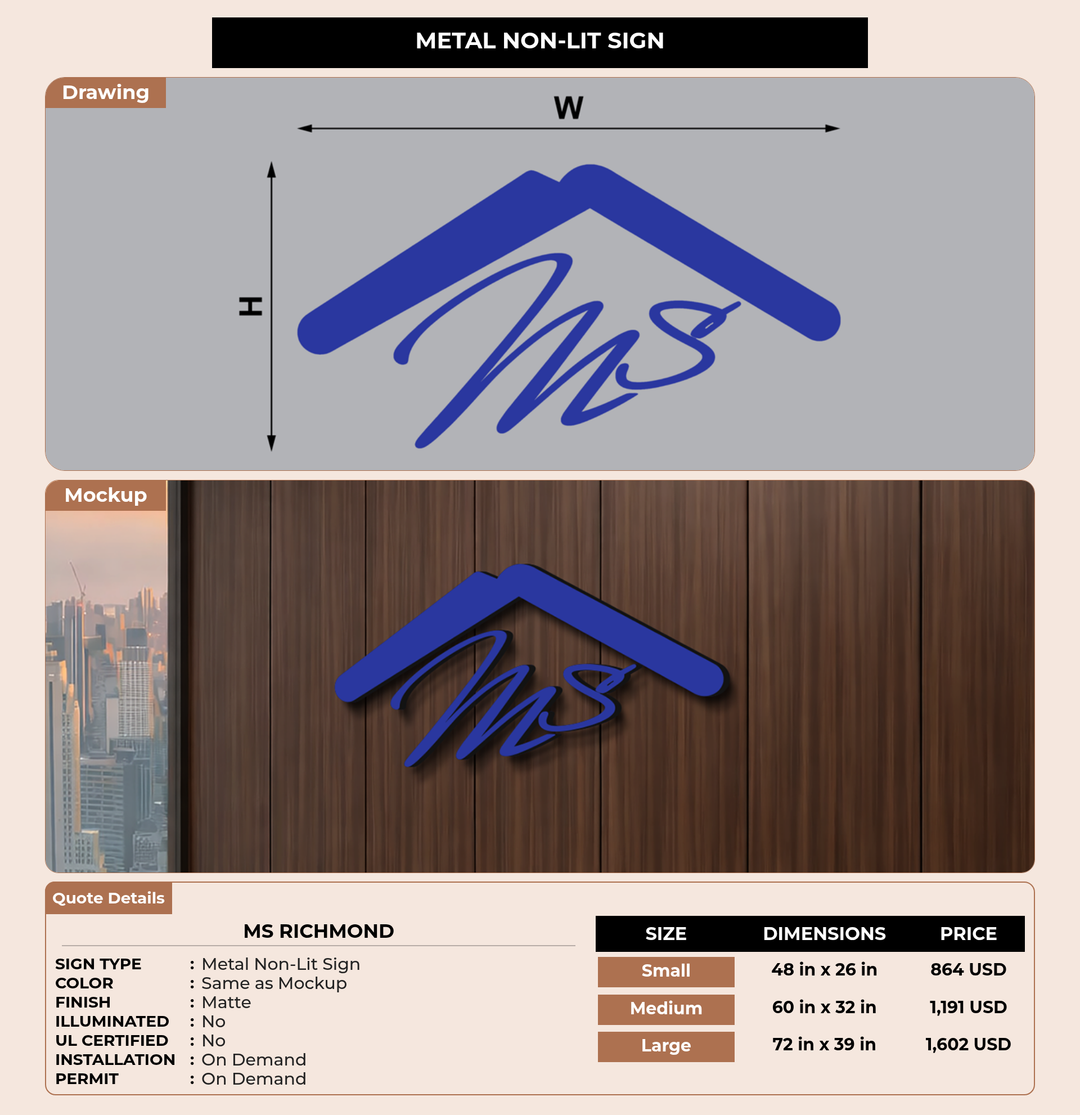 CUSTOM MOCKUP SIGN FOR MS Richmond
