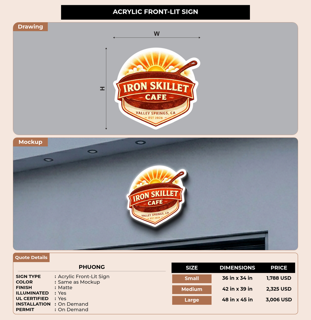 CUSTOM MOCKUP SIGN FOR Phuong