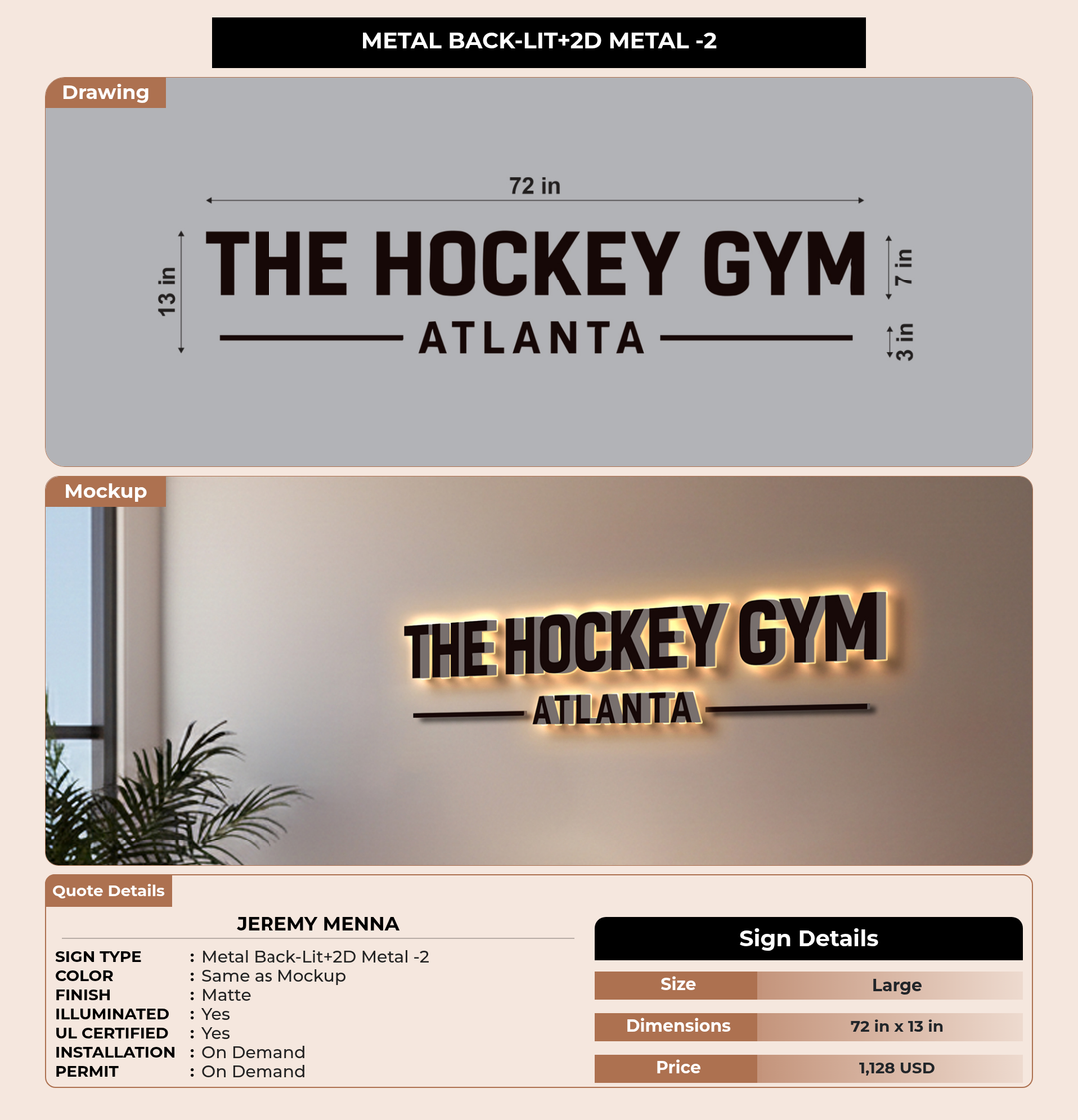 CUSTOM MOCKUP SIGN FOR Jeremy Menna