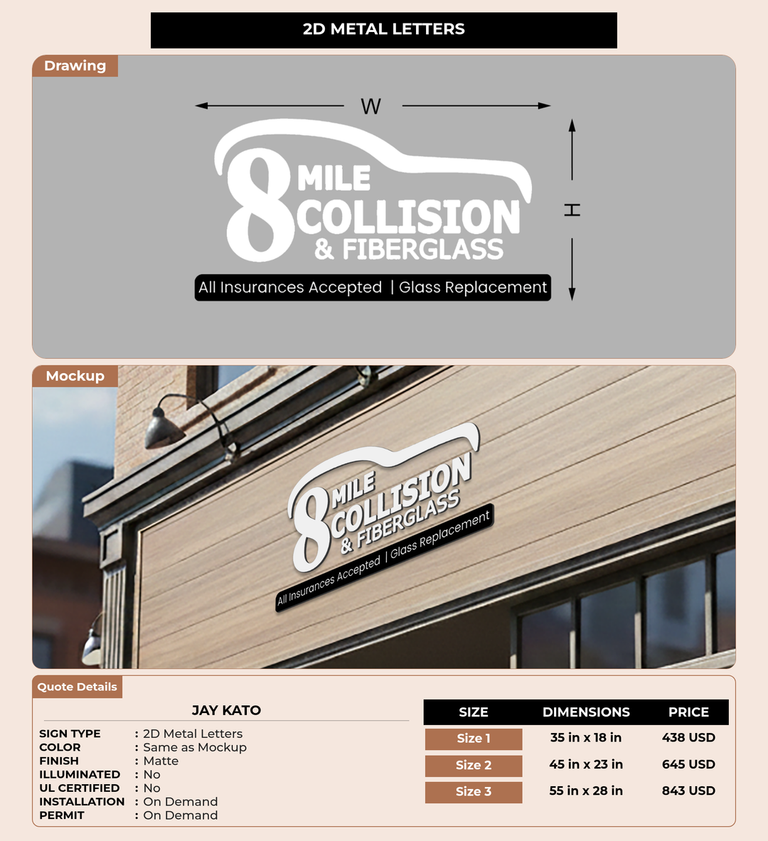 CUSTOM MOCKUP SIGN FOR Jay kato