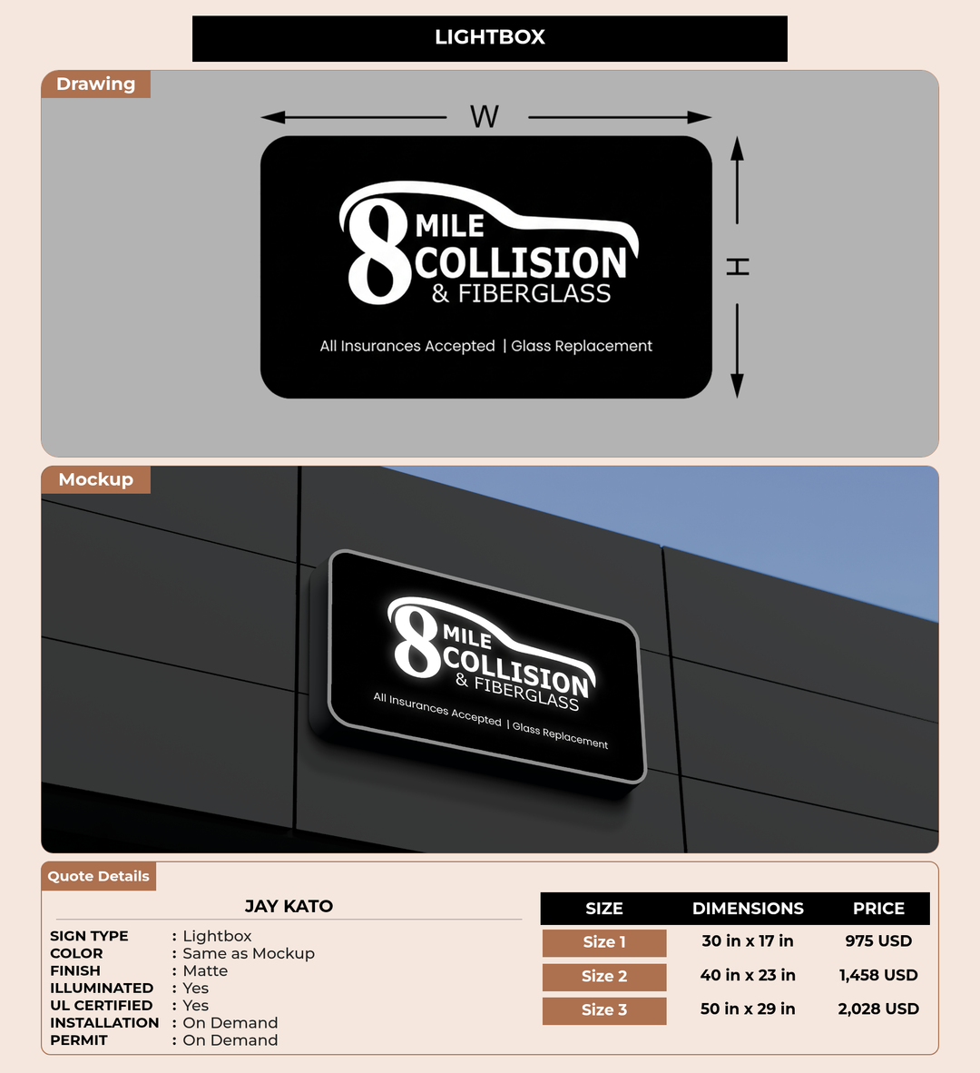 CUSTOM MOCKUP SIGN FOR Jay kato