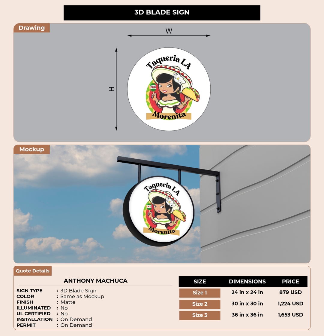 CUSTOM MOCKUP SIGN FOR Anthony Machuca