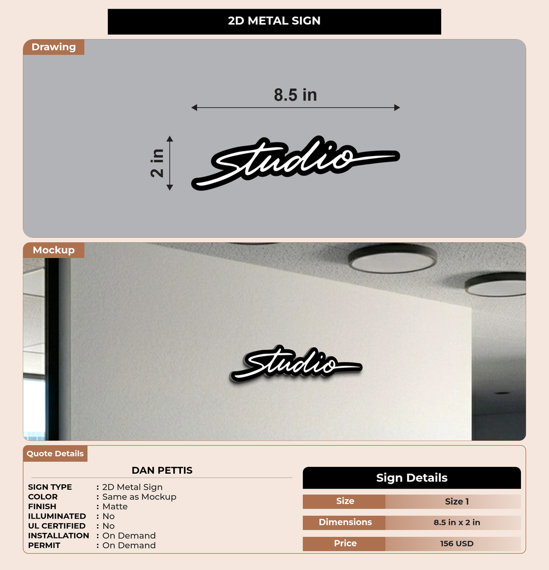 CUSTOM MOCKUP SIGN FOR Dan Pettis