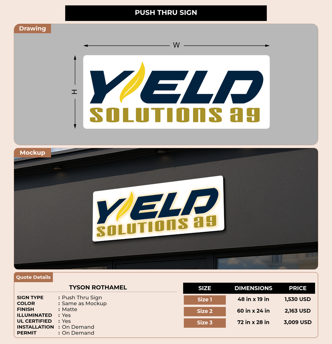 CUSTOM MOCKUP SIGN FOR Tyson Rothamel