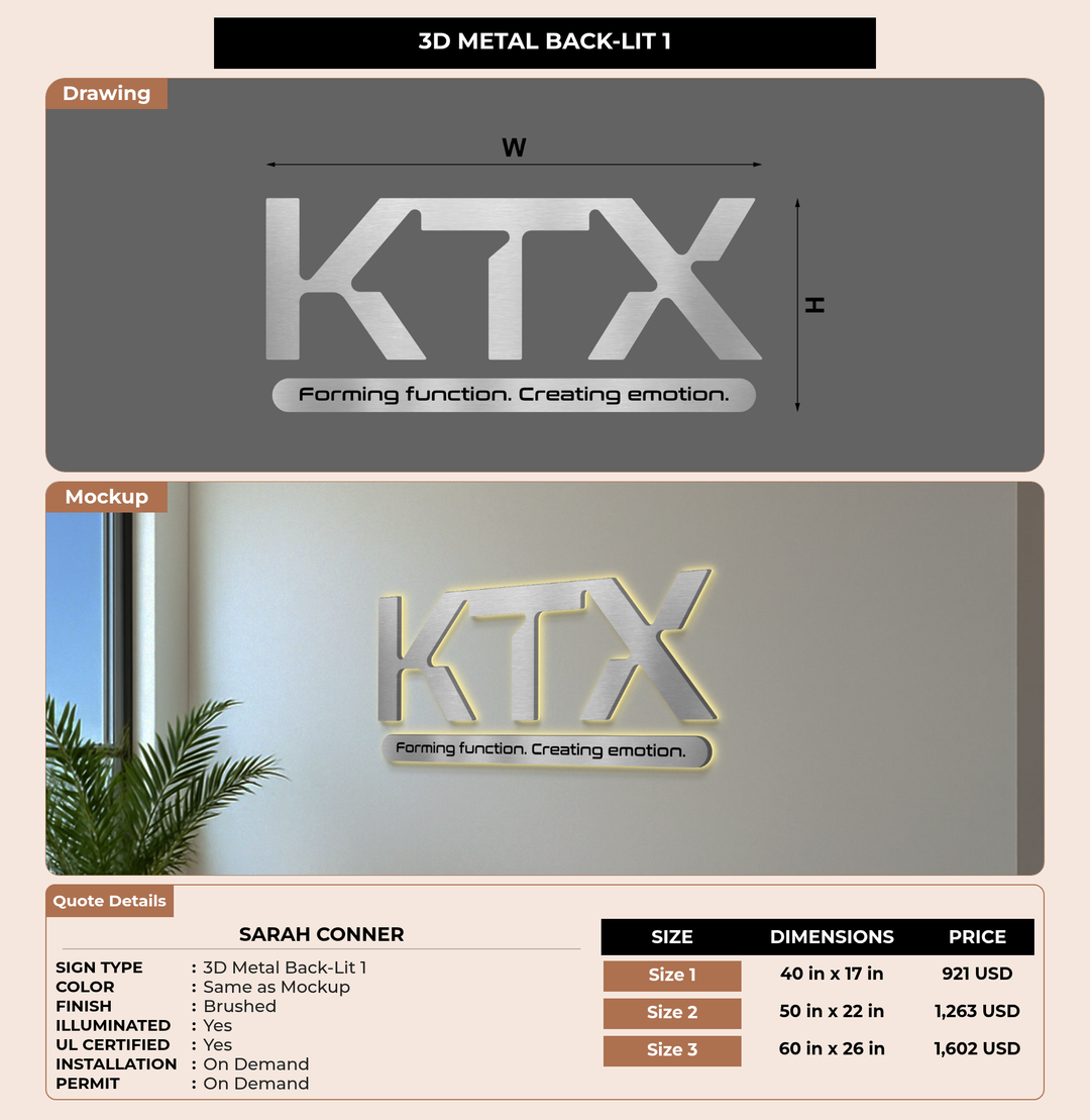 CUSTOM MOCKUP SIGN FOR Sarah Conner