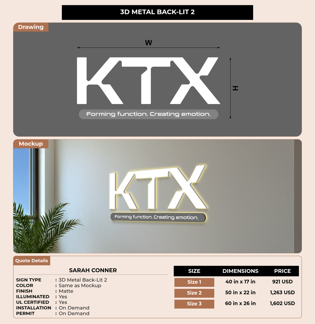 CUSTOM MOCKUP SIGN FOR Sarah Conner