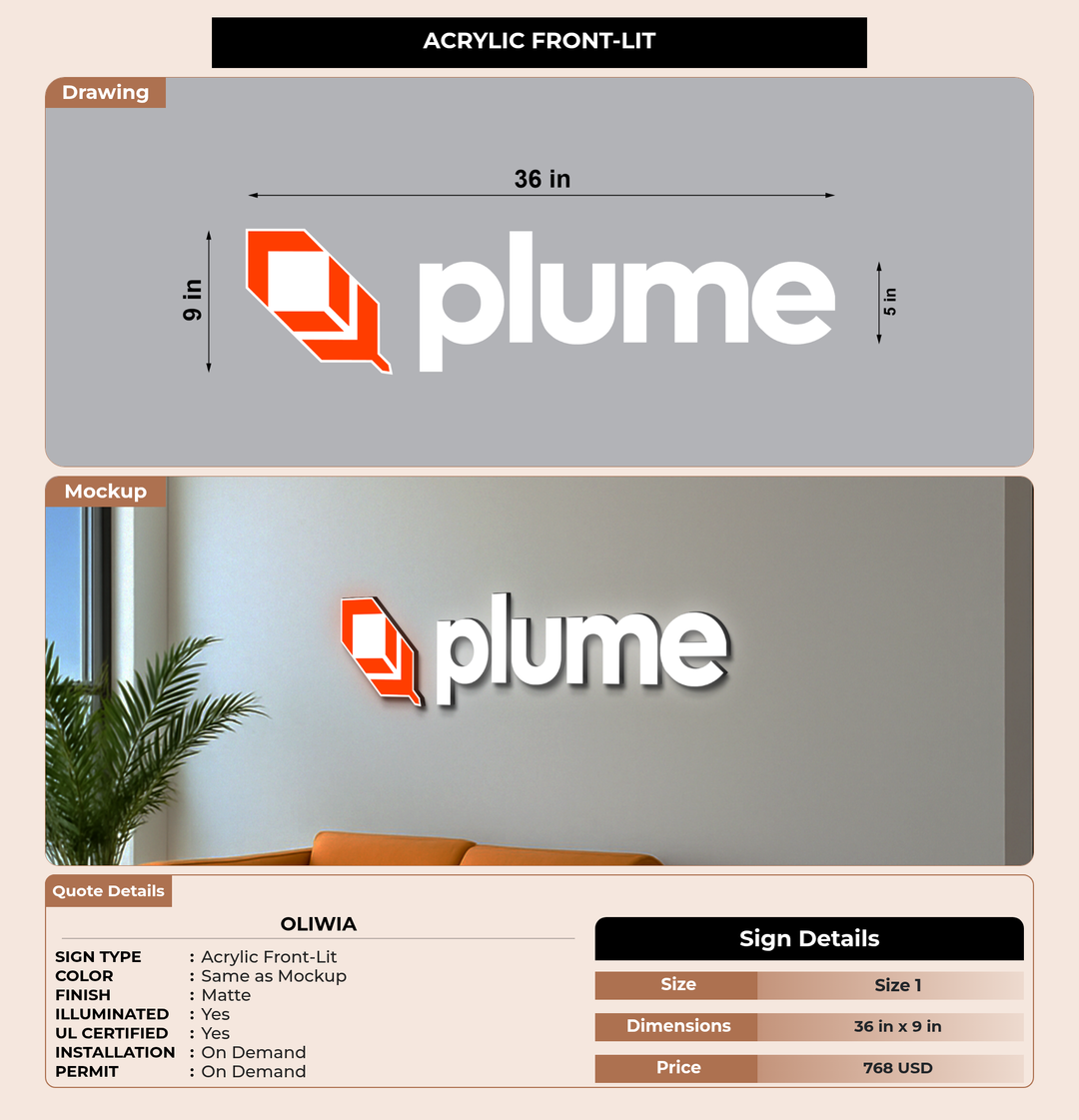 CUSTOM MOCKUP SIGN FOR Oliwia
