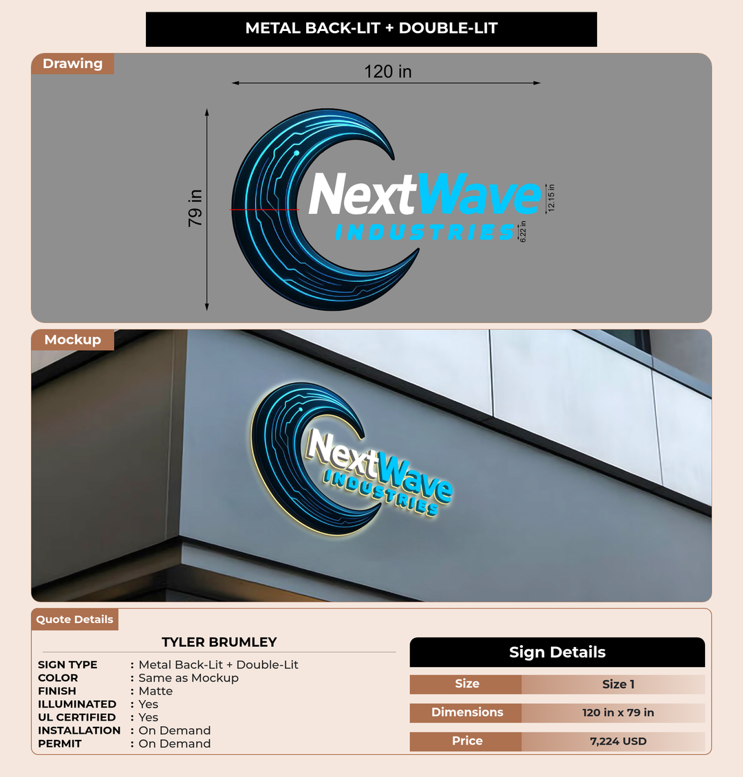 CUSTOM MOCKUP SIGN FOR Tyler Brumley