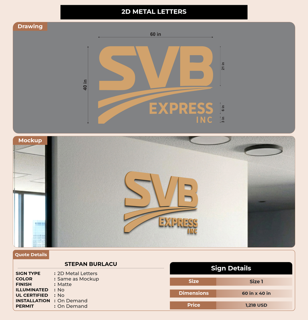 CUSTOM MOCKUP SIGN FOR STEPAN BURLACU