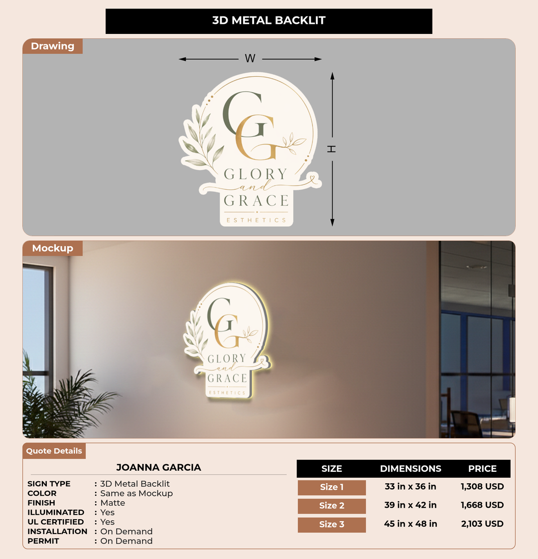 CUSTOM MOCKUP SIGN FOR Joanna Garcia