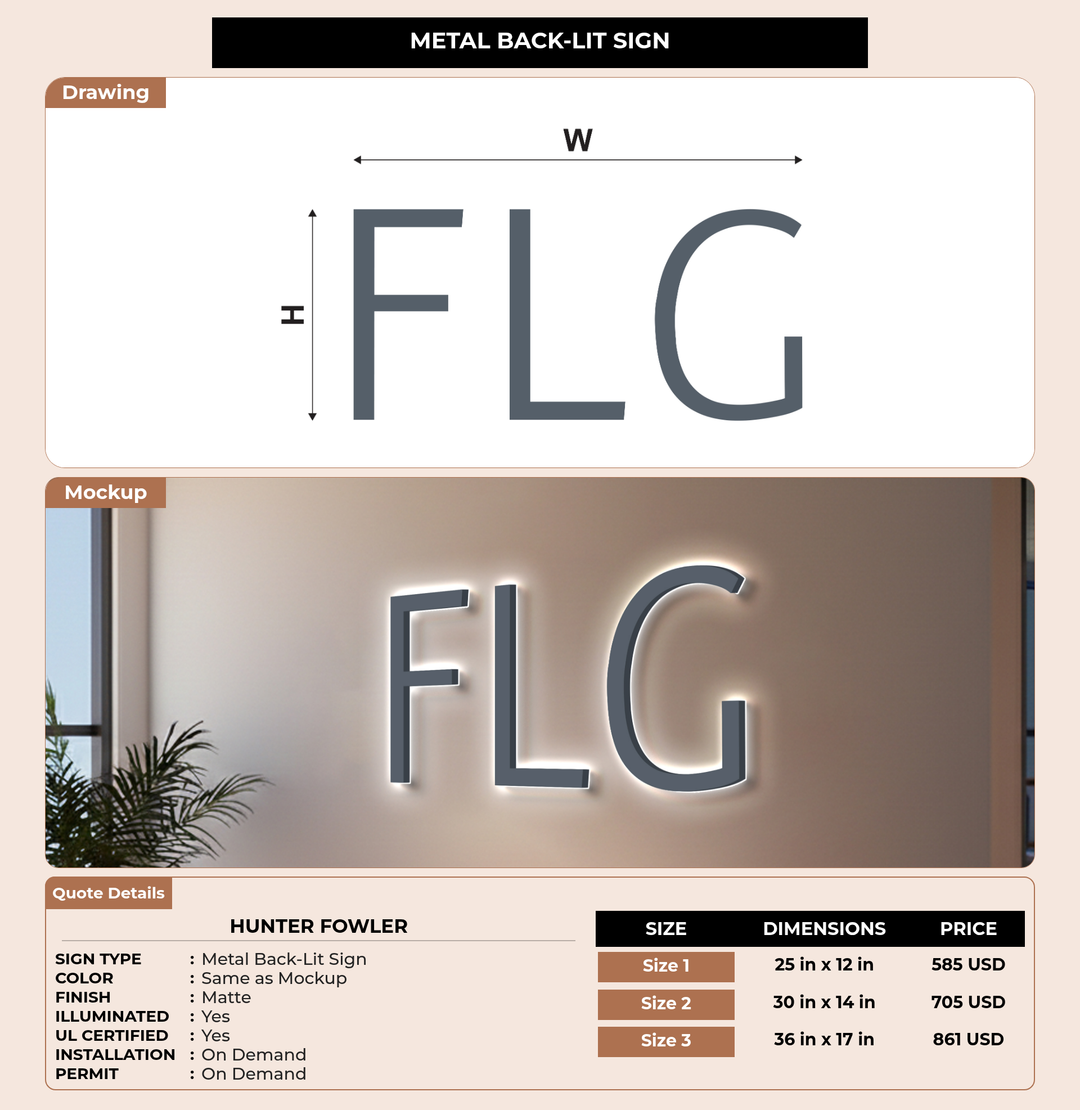 CUSTOM MOCKUP SIGN FOR Hunter Fowler