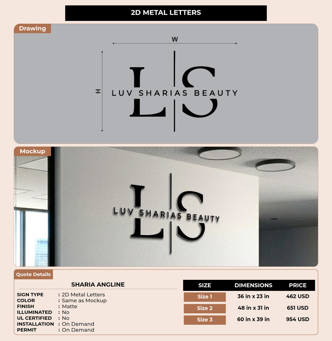 CUSTOM MOCKUP SIGN FOR Sharia Angline