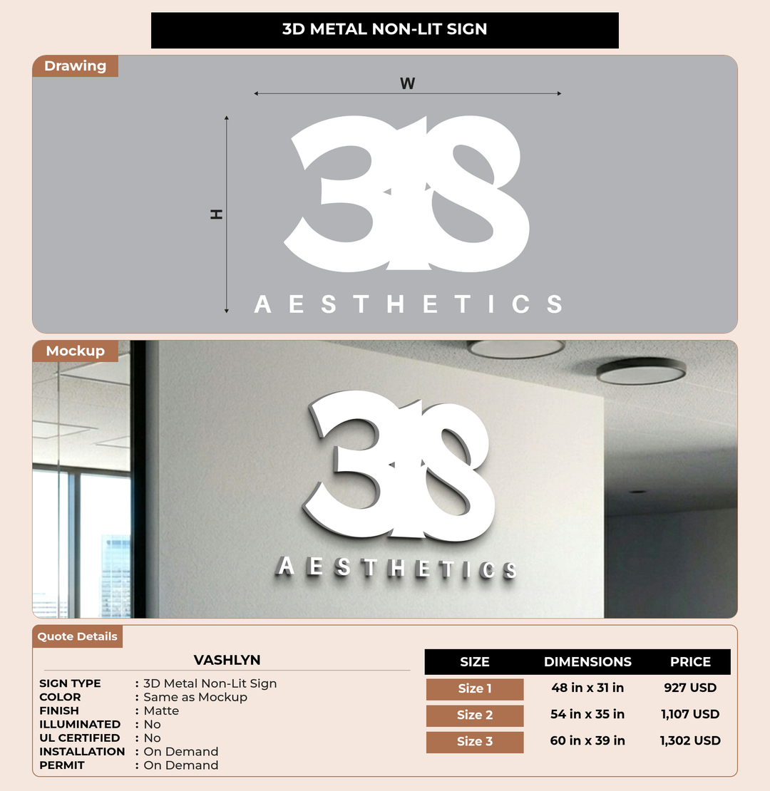 CUSTOM MOCKUP SIGN FOR Vashlyn