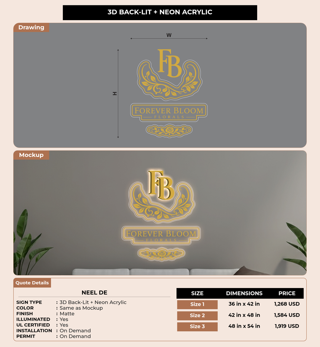 CUSTOM MOCKUP SIGN FOR Neel De