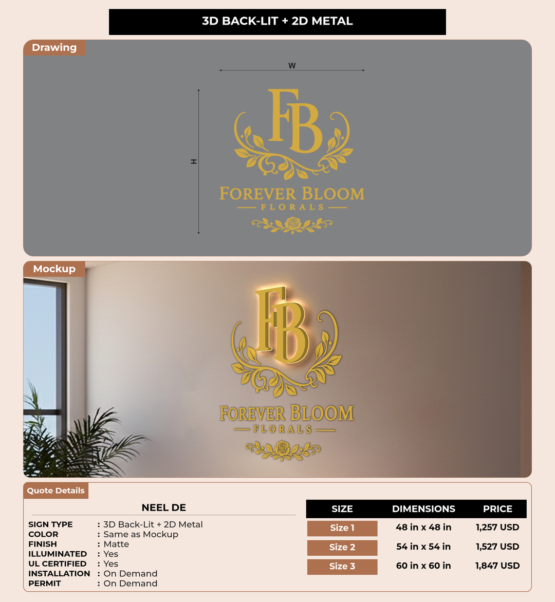 CUSTOM MOCKUP SIGN FOR Neel De