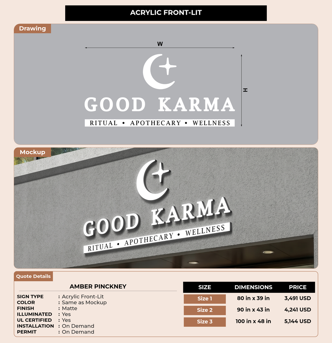 CUSTOM MOCKUP SIGN FOR Amber Pinckney