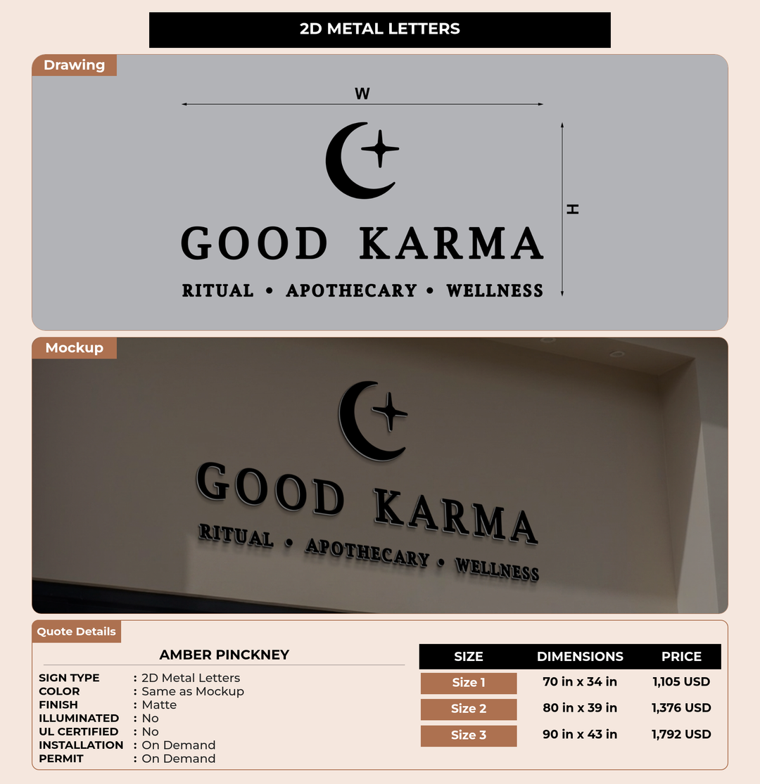 CUSTOM MOCKUP SIGN FOR Amber Pinckney