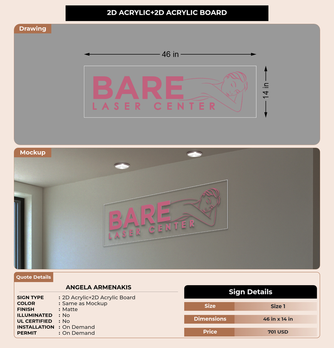 CUSTOM MOCKUP SIGN FOR Angela Armenakis