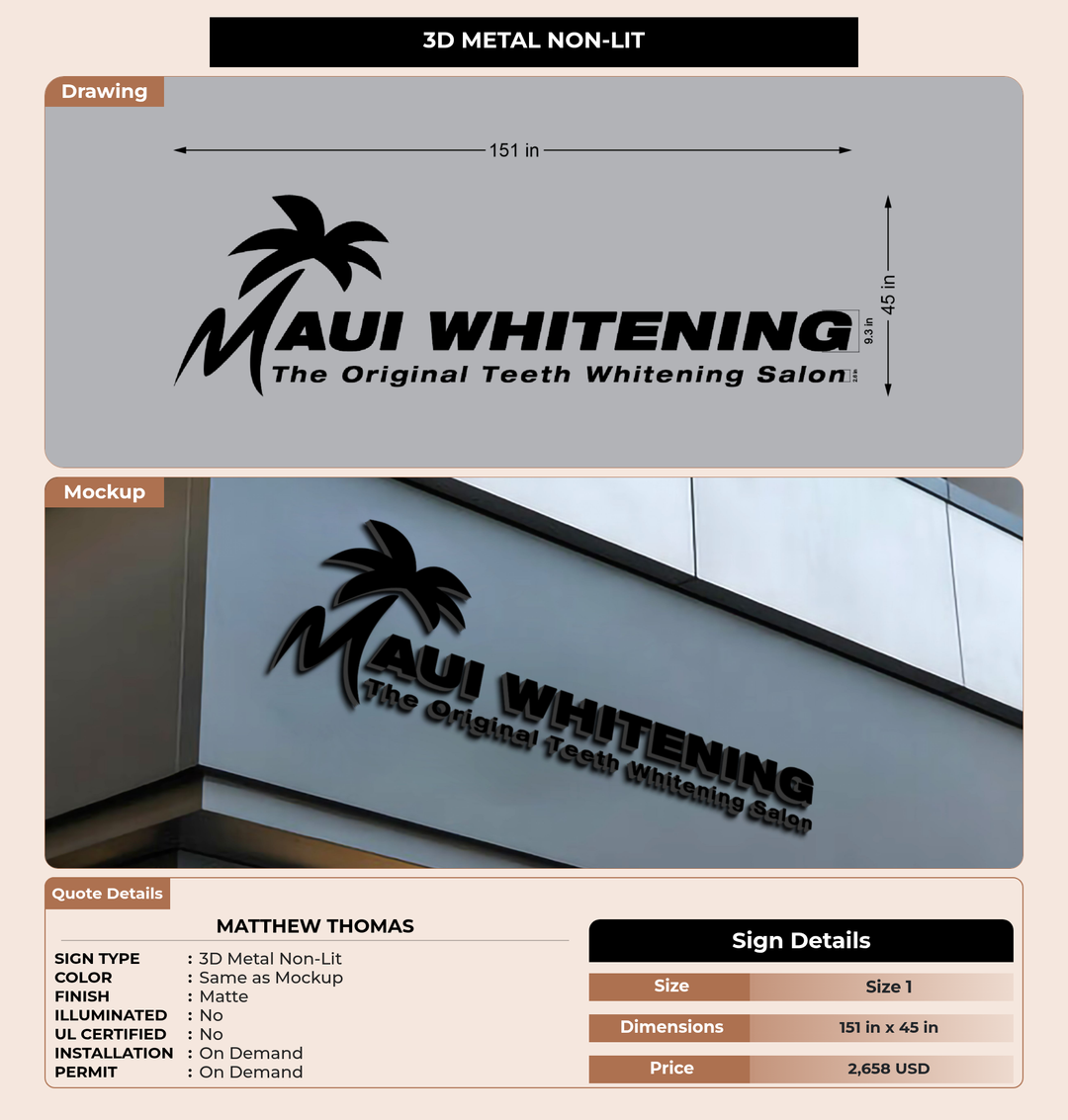 CUSTOM MOCKUP SIGN FOR Matthew Thomas