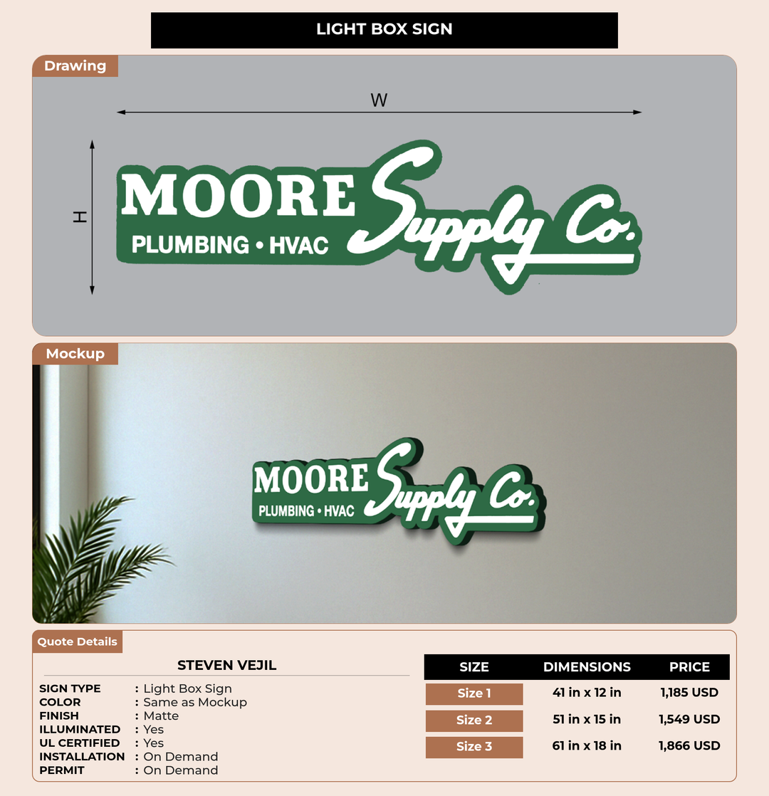 CUSTOM MOCKUP SIGN FOR Steven Vejil