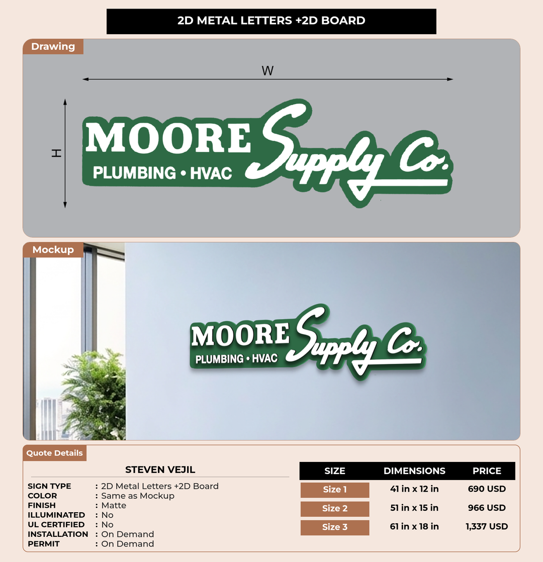 CUSTOM MOCKUP SIGN FOR Steven Vejil