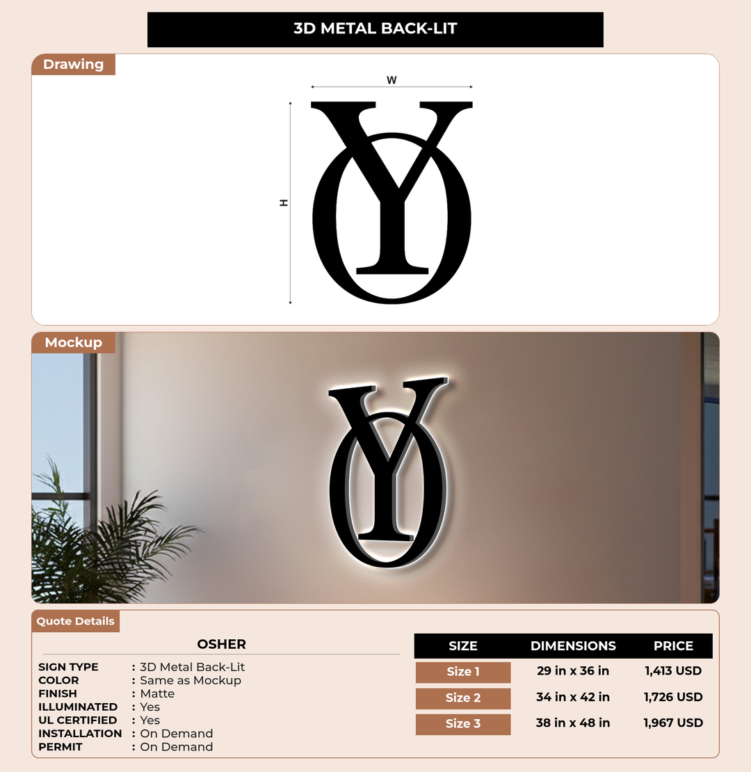 CUSTOM MOCKUP SIGN FOR Osher