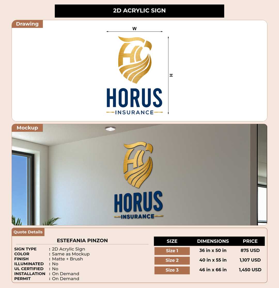 CUSTOM MOCKUP SIGN FOR Estefania Pinzon